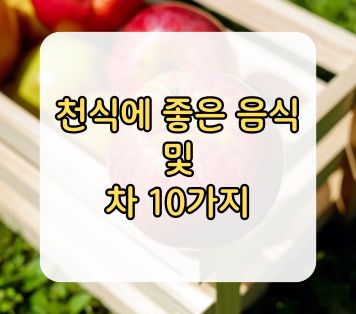 천식에 좋은 음식 차 10가지